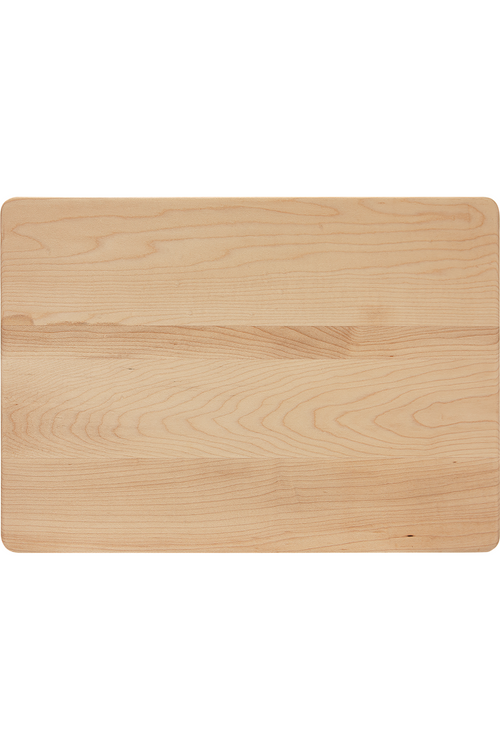 13 3/4" x 9 3/4" Natural Wood Cutting Board with Drip Ring